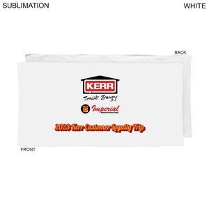 Heaviest weight, Plush Velour Terry Cotton Blend White Beach Towel, 30x60, Full Color Sublimation