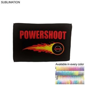 Microfiber Moisture Wicking, Cooling, Sports Suede Towel, 12x18, Sublimated Edge to Edge
