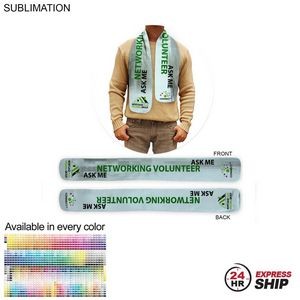 24 Hr Express Ship - Ultra Soft and Smooth Microfleece Scarf, 6x50, Sublimated BOTH sides