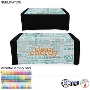 48 Hr Quick Ship - Sublimated Wider Table Runner, 60x60, Covers Front and Top of the table