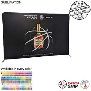 72 Hr Fast Ship -10'W x 8'H EuroFit Straight Wall Display Kit with Full Color Graphics Double Sided