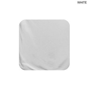 White Plush and Soft Velour Terry Cotton Blend Face Cloth, 12x12, Smooth surface, Blank Only