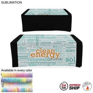 24 Hr Express Ship - Sublimated Wider Table Runner, 60x60, Covers Front and Top of the table
