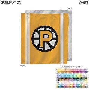 Colored Sublimated Rally, Skate Towels with Jersey stripes, 10x10, Sublimated Edge to Edge 1 side