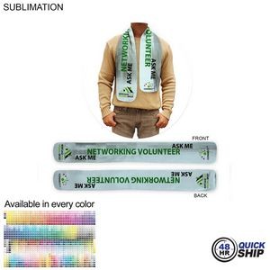 48 Hr Quick Ship - Ultra Soft and Smooth Microfleece Scarf, 6x50, Sublimated BOTH sides