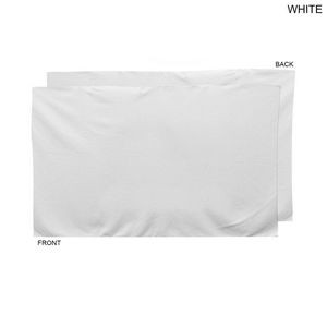 Plush and Soft Velour Terry Cotton Blend White Hand, Sports Towel, 15x25, Blank Only