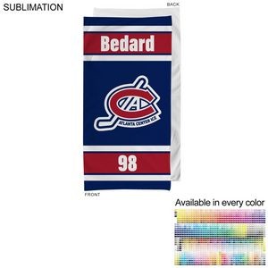Team Towel in HEAVIEST Plush and Soft Velour Terry Cotton Blend, 30x60, Sublimated Shower Towel