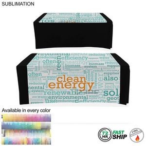 72 Hr Fast Ship - Sublimated Wider Table Runner, 60x60, Covers Front and Top of the table