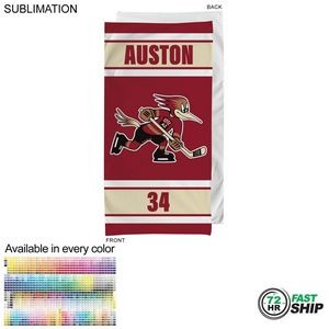 72 Hr Fast Ship - Team Towel in HEAVIER Plush and Soft Velour Terry Cotton Blend, 30x60