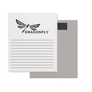 50 Page Magnetic Note-Pads with Black Imprint (3.5"x4.25")