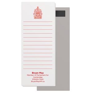 50 Page Magnetic Note-Pads with Medium Red Imprint (2.75