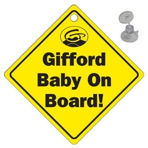 Baby on Board Sign .040 White Styrene (5
