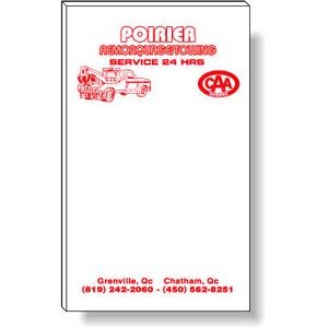 50 Page Magnetic Note-Pads with 1 Custom Colour Imprint (3"x5")