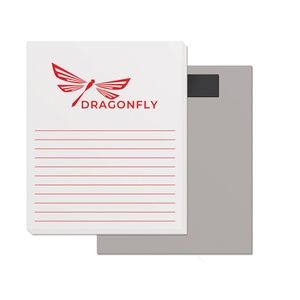 50 Page Magnetic Note-Pads with Medium Red Imprint (3.5