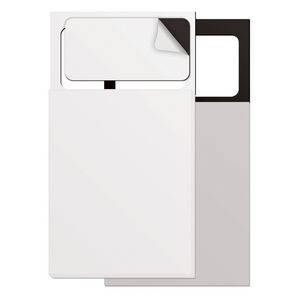 Blank Magnet (2"x3.5") with 50 page Note Pad (3.5"x4.25") Combination