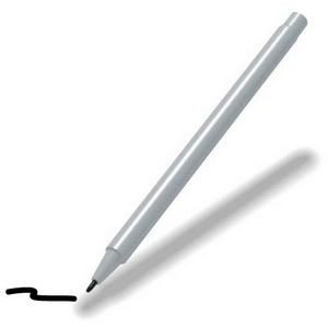 Non-Imprinted White Barrel Dry-Erase Pen with Non-Toxic Black Ink