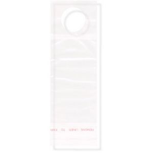 Clear Polypro Bottle Neck Bag 2.5" x 7.25" - 1 1/4" (stocking area - 2.5" x 4")