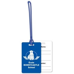 Write-On Luggage Tags .020 Plastic 2.13"x3.38" in Spot Colours with 6" Loop