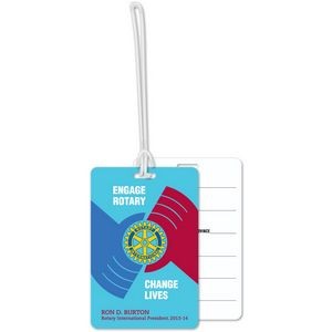 Custom Write-On Luggage Tags .020 Plastic (16 sq/in) Full Colour - 6
