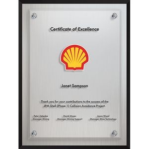 Econo Series Frosted Aluminum Plaque (6