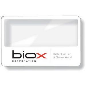 Clear Plastic Magnifier Wallet Card (2.125"x3.375"), Spot Colours