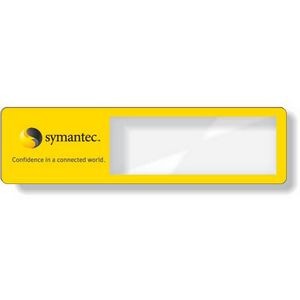 .015 Clear Plastic Magnifier Bookmark (1.44" x 5.25") Digitally printed