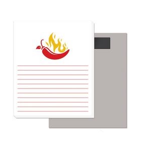 50 Page Magnetic Note-Pads with 2 Custom Colour Imprint (3.5"x4.25")