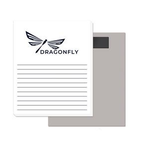 50 Page Magnetic Note-Pads with 1 Custom Colour Imprint (3.5"x4.25")