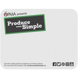 Flexible Cutting Board on FDA approved .030 clear plastic (11.5