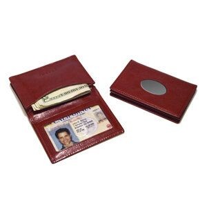 Smart Card Case Leather - Red