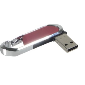 Swivel Feature w/Carabiner Flash Memory Drive V2.0
