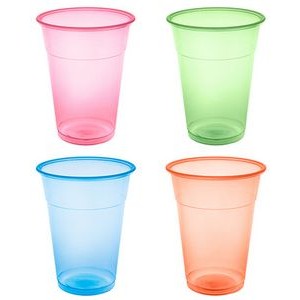 16oz Neon Soft Plastic Cups