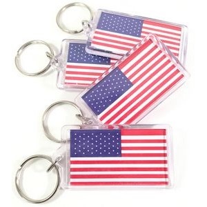 American Flag Key Chain