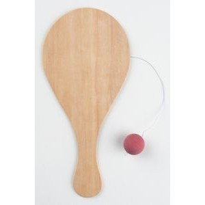 Deluxe Wooden Paddleball Game