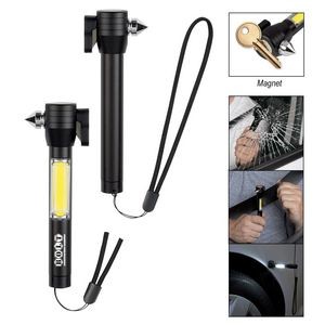 4 in 1 COB Light With Emergency Window Braker and Seat Belt Cutter and Magnet
