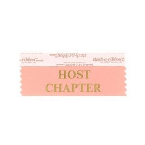 Host Chapter Stk A Rbn Rose Ribbon Gold Imprint