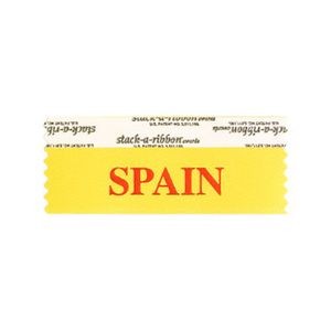 Spain Stk A Rbn Gold Ribbon Red Imprint