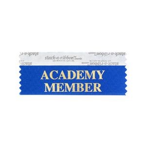 Academy Member Stk A Rbn Blue Ribbon With Gold Imprint