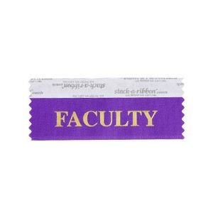Faculty Stk A Rbn Violet Ribbon With Gold Imp