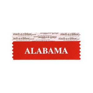 Alabama Stk A Rbn Red Ribbon Silver Imprint