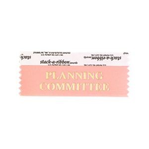 Planning Committee Stk A Rbn Rose Ribbon Gold Imprint
