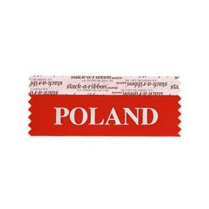 Poland Stk A Rbn Red Ribbon Silver Imprint