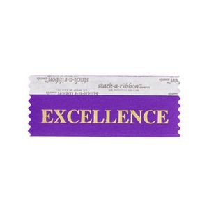Excellence Stk A Rbn Violet Ribbon Gold Imprint