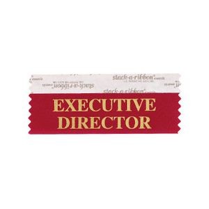 Executive Director Stk A Rbn Maroon Ribbon With Gold Imp