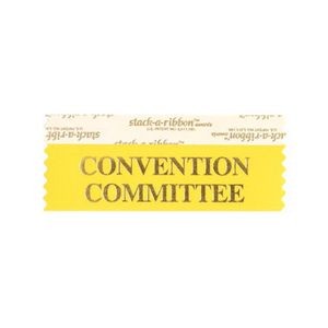 Convention Committee Stk A Rbn Gold Ribbon Gold Imprint