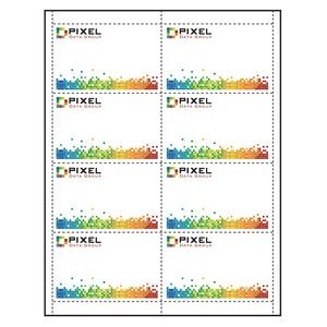 Classic Horizontal Paper Name Badge Insert - 4 Color Process (4"x2 1/2") Pack of 50