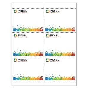 Classic Horizontal Paper Name Badge Insert - 4 Color Process (4 1/4"x3") Pack of 50