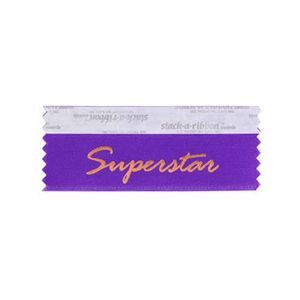 Superstar Stk A Rbn Violet Ribbon Copper Imprint