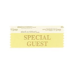 Special Guest Stk A Rbn Canary Ribbon Gold Imprint