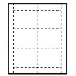 Popular Classic Horizontal Paper Name Badge Insert - Blank (4"x3")